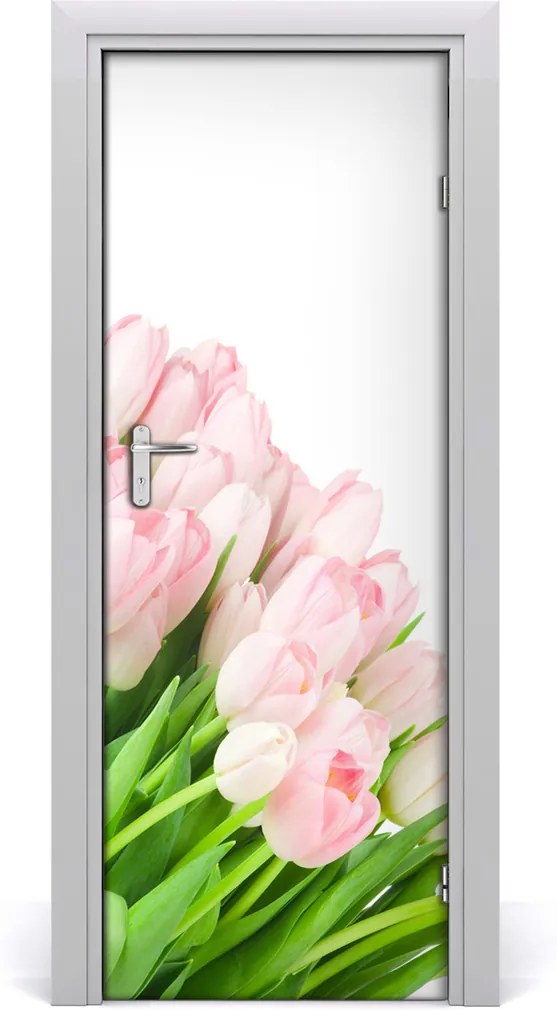 Fototapeta na dveře Růžové tulipány