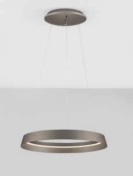 LED stmievateľný champaign hnedý dizajnový luster Ormi 45