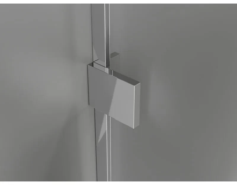 Mexen Lunar T, výklopný sprchový kút pravý 130 x 120 cm, 8mm číre sklo, chrómový profil, 834T-130-120-01-00-P