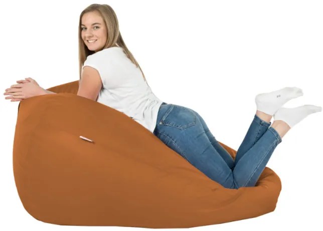 Sedací vak SAKO svetlohnedý ekokoža