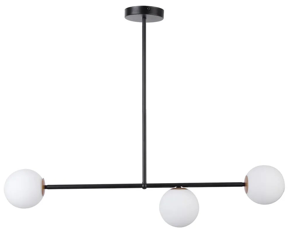 Luster na tyči GAMA 3xG9/12W/230V čierna