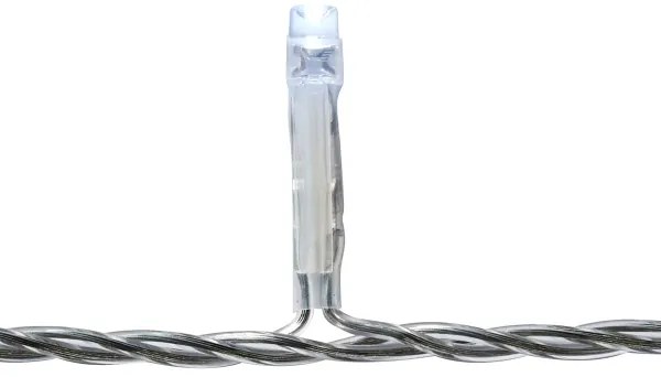 Nedis CLLC180C - LED vianočný záves 180xLED, 7 funkcií, 10,9m, IP44, studená bie