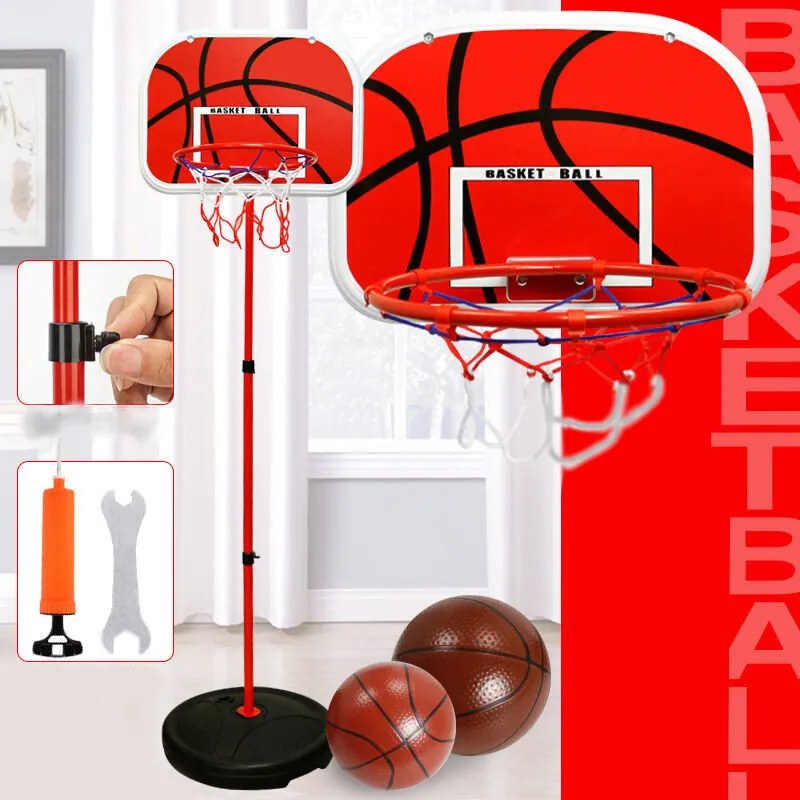 LEAN Toys Detský basketbalový kôš Basketbalová záhrada 139 cm