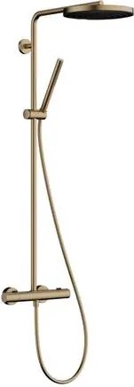 Hansgrohe Pulsify S Puro sprchový systém s termostatickou batériou kartáčovaný bronz 24223140