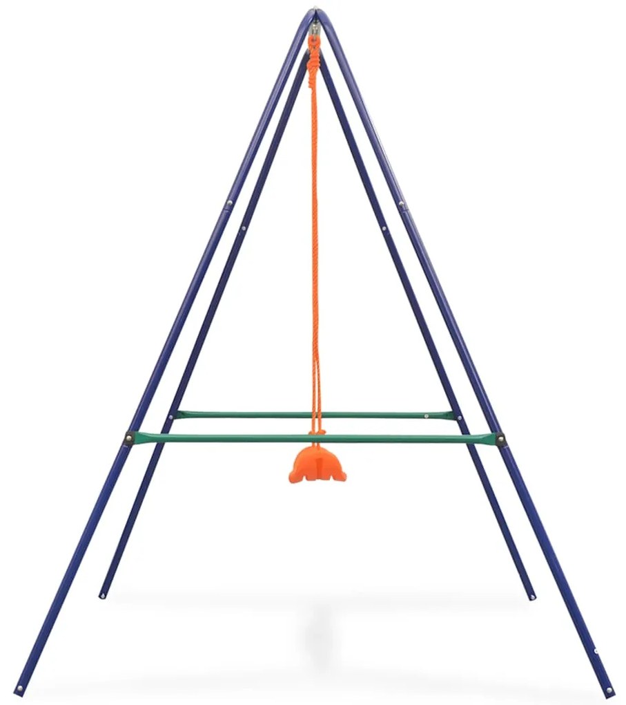 Jednomiestna hojdačka a hojdačka pre batoľatá 2 v 1, oranžová