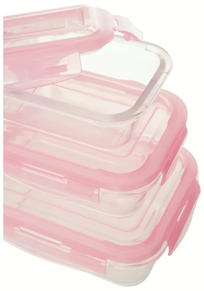 Sklenené dózy na potraviny 3 ks Freska – Premier Housewares