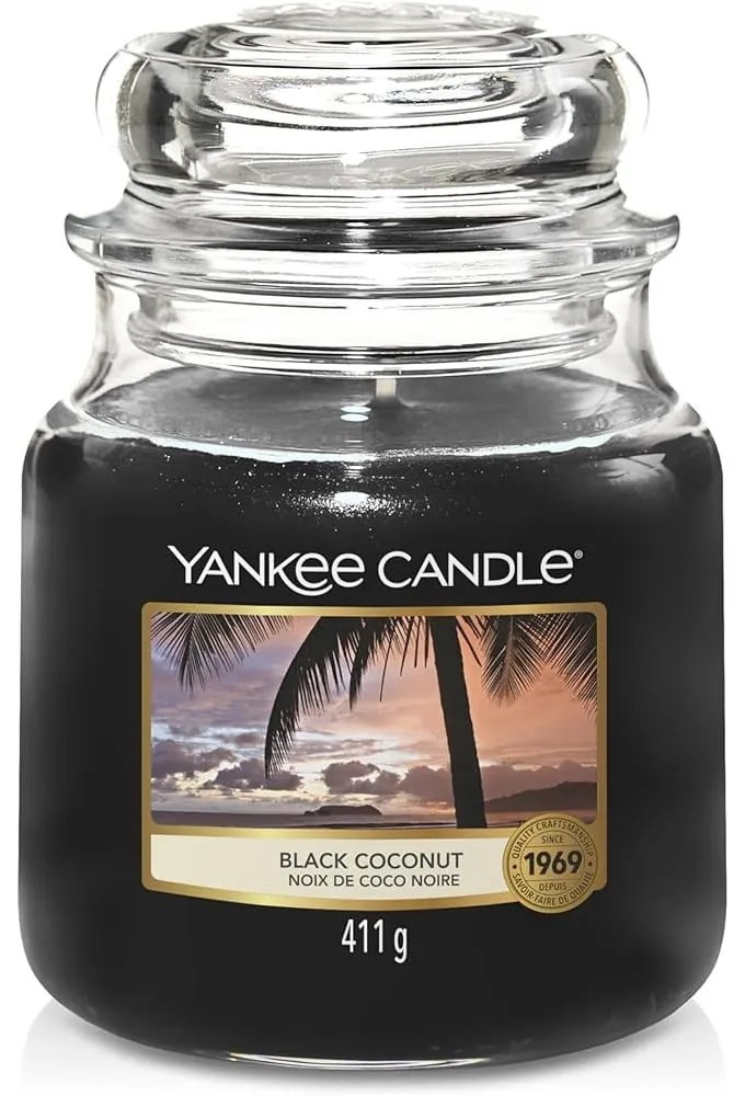 Vonná sviečka doba horenia 65 h Black Coconut – Yankee Candle