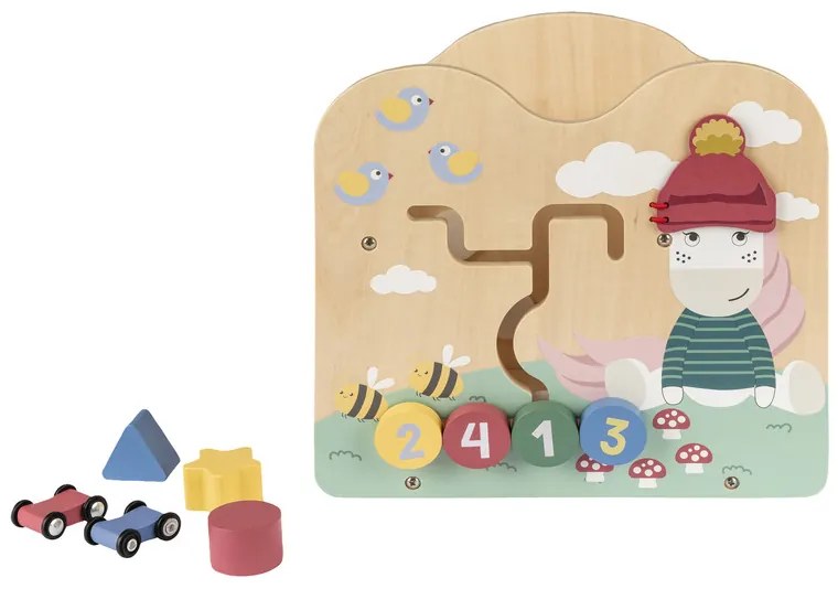 lupilu® Drevený vozík/Kocka na rozvoj motoriky (kocka na rozvoj motoriky) (100367679)