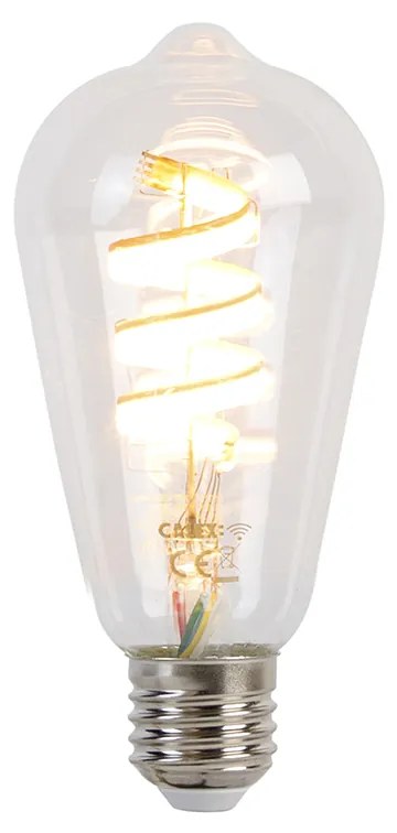 Inteligentná vonkajšia lampa čierna 80 cm IP44 vrátane Wifi ST64 - Gleam