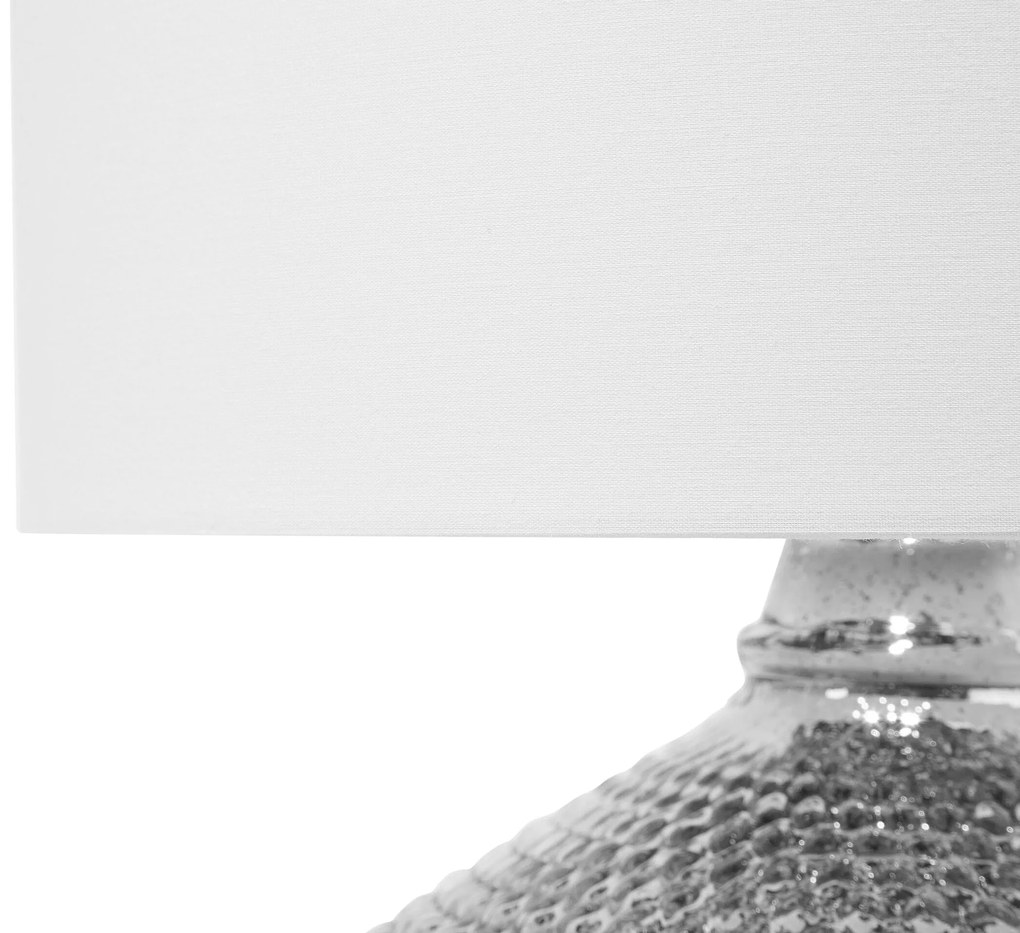 Strieborná stolná lampa MADON Beliani