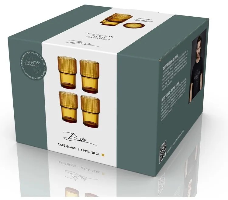 Poháre v súprave 4 ks 380 ml Kusintha – Bitz