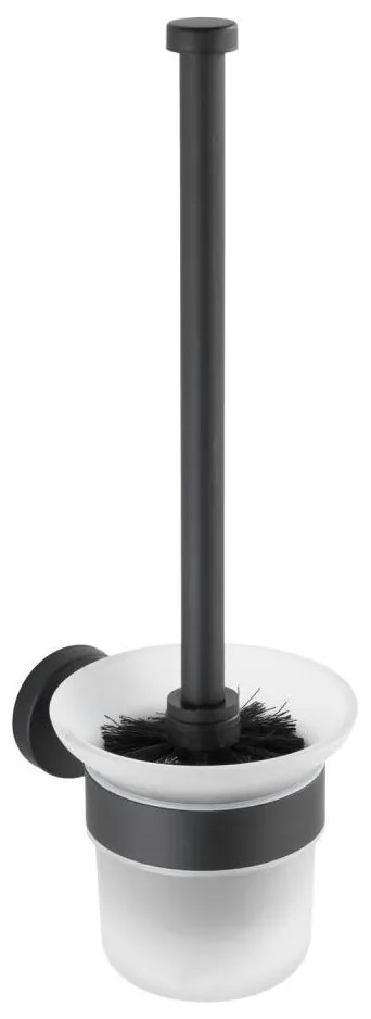 WENKO 24243100-WC kefa BOSIO BLACK 10x35 cm nerezová oceľ/strieborná/satinovaný