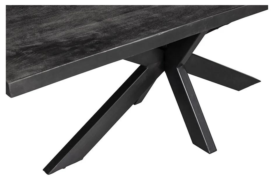 Jedálenský stôl z mangového dreva Memphis Black obdĺžnik 260x100 cm Mahom