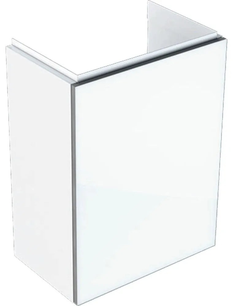 GEBERIT Acanto závesná skrinka pod umývadielko, 1 dvierka, 395 x 245 x 535 mm, lesklá biela, 500.607.01.2
