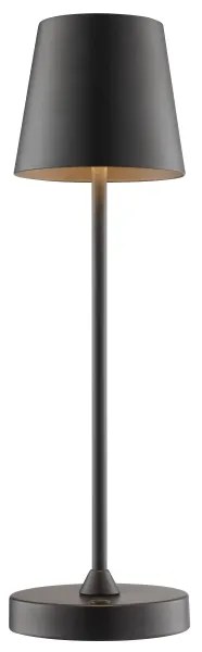 Brilliant - LED stmievateľná nabíjateľná dotyková stolná lampa ELORA LED/2,5W/5V 2700K IP44 čierna