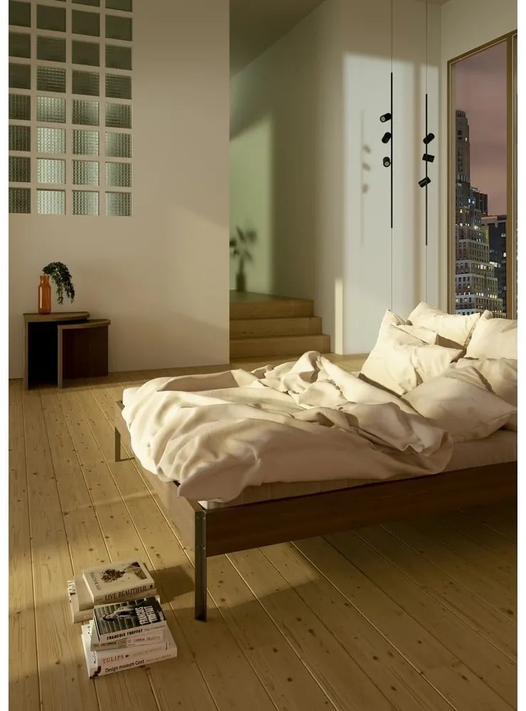 Hnedá dvojlôžková posteľ z borovicového dreva s roštom 180x200 cm Core – Karup Design