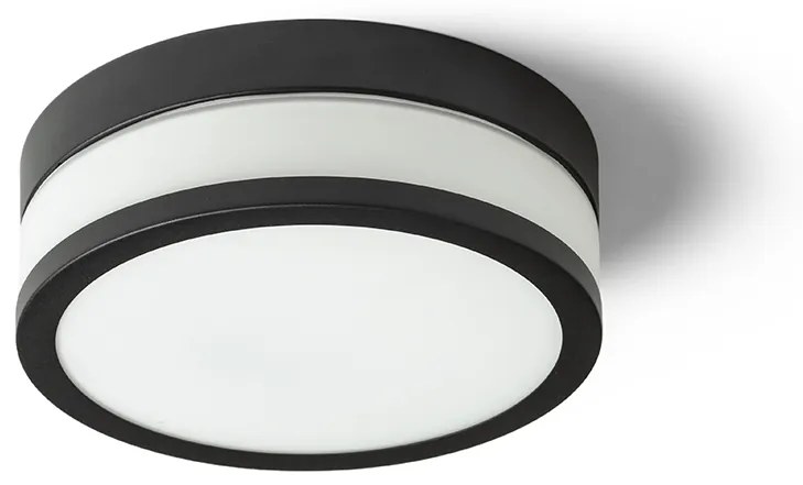 RENDL R13680 CIRA LED prisadené svietidlo, kúpeľňové IP44 opálové sklo/čierna