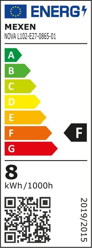 Mexen Nova, LED žiarovka E27, C37, 8W, Neutrálna - 4000K, 840 lm - L102-E27-0840-01