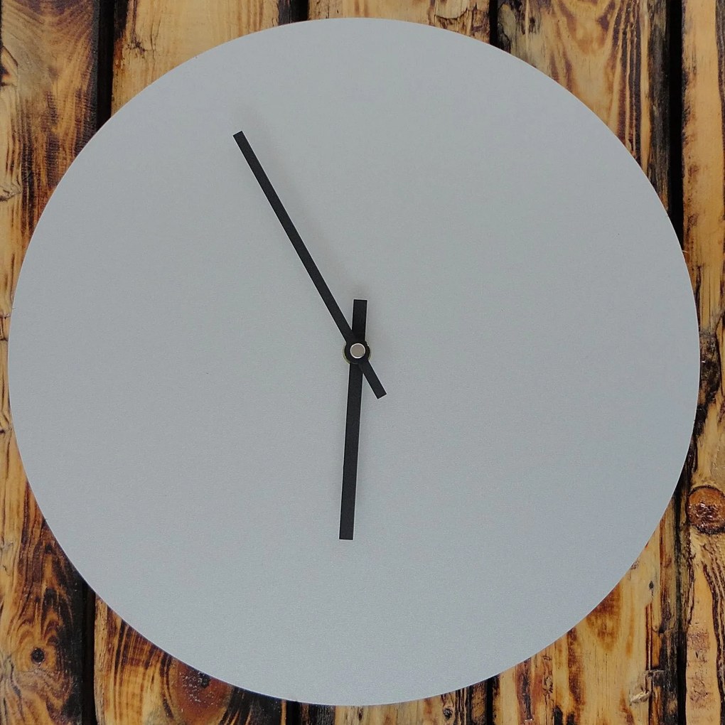Nástenné hodiny kruh HDF Oliva: Čierne ručičky HDF - čierna 30 cm 3436-21954 PR0066- wall clock HEU-