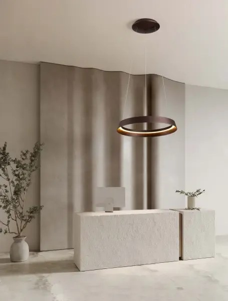 LED stmievateľné kávavé dizajnové svietidlo Ormi 45