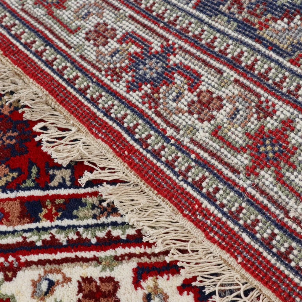 Kusový ručne tkaný koberec Bidjar red, 90x160, červená, obývacia izba, Asra