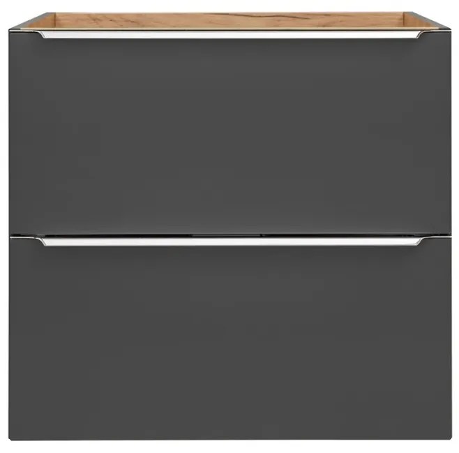 Umývadlová skrinka Capri 820 2S čierny mat/dub kraft zlatý