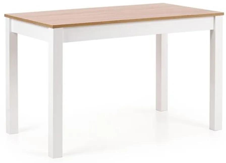 DREVONA Jedálenský stôl dub bardolíno + biely KSAVERY