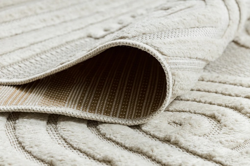 Koberec SANTO SIZAL 1001 Geometrický, biely