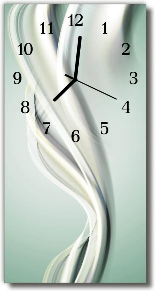 Sklenené hodiny vertikálne  Umenie Abstrakcia šedých čiar