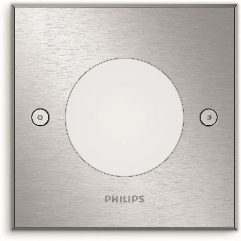 Philips 17356/47/P0 Crust Vonkajšie bodové pojazdové LED svietidlo 11,5 cm, strieborná