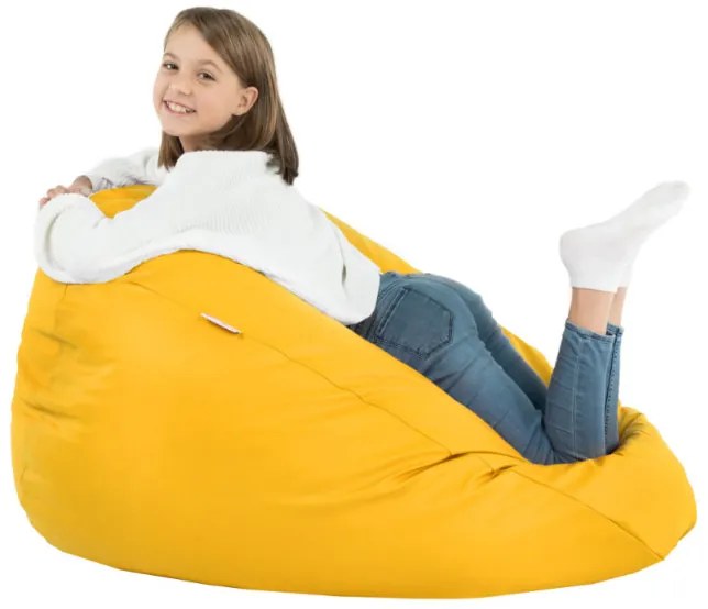 Sedací vak SAKO svetložltý ekokoža