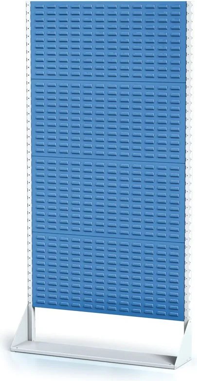 Alfa 3 Perforovaný stojan s panelmi na boxy, 4 poschodia, základné pole