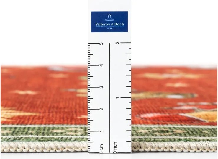 Červený/zelený behúň s vianočným motívom 80x200 cm Toy's Delight Nostalgic Noel Red Green – Villeroy&Boch