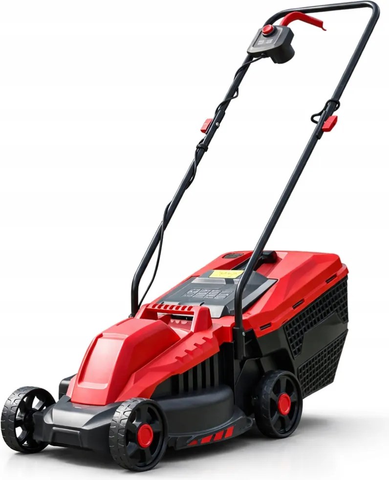 Silná elektrická kosačka 2200 W nastaviteľná Záhradná s košom, Ľahká