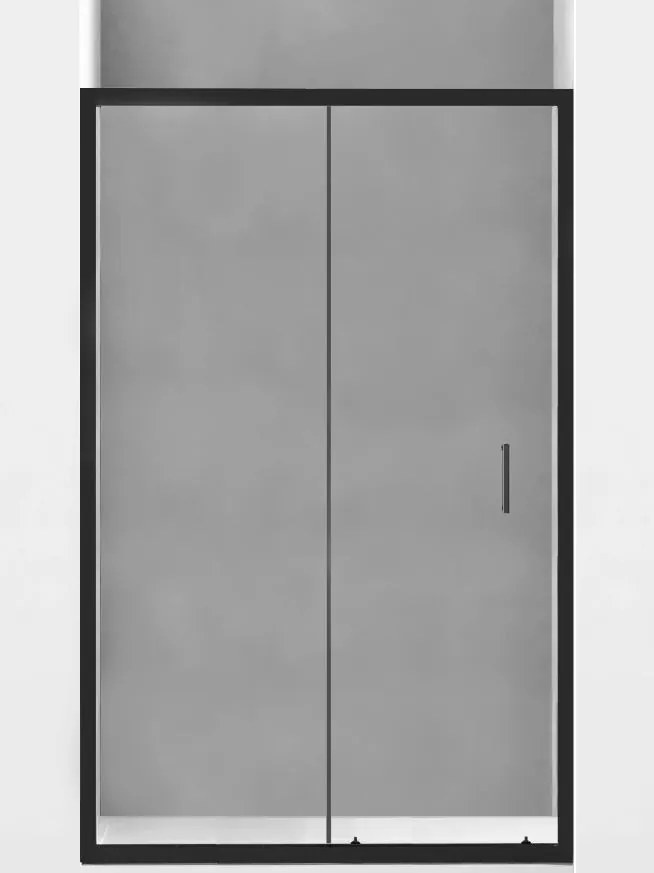 Mexen APIA sprchové posuvné dvere do otvoru 90cm, čierna, 845-090-000-70-00