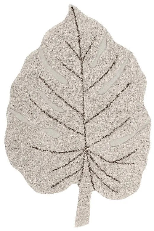 Béžový prateľný ručne tkaný bavlnený detský koberec 120x180 cm Monstera Natural – Lorena Canals