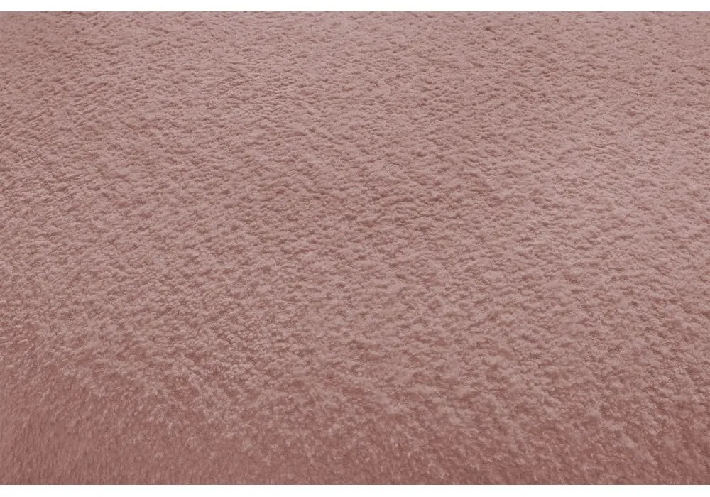 Ružová pohovka z textílie bouclé 260 cm Saint-Germain – Bobochic Paris