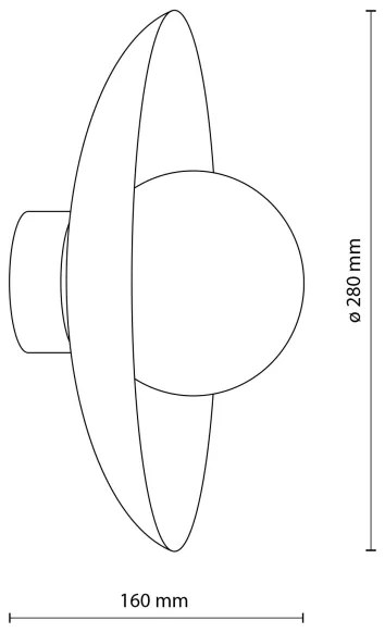 Nástenné svietidlo SLATE 1xG9/8W/230V pr. 28 cm tehlová