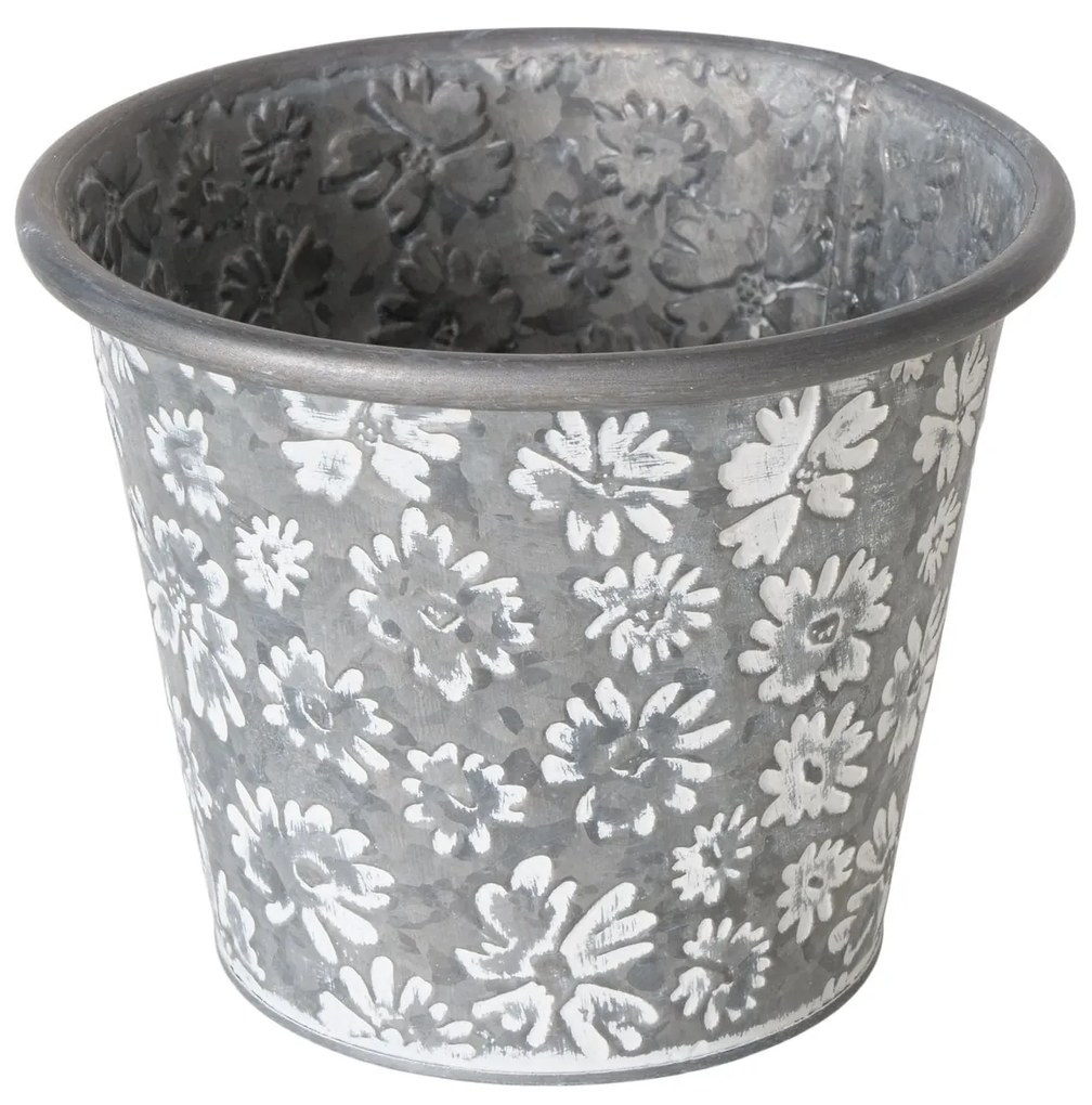 Plechový obal na kvetináč Polly - set 2ks