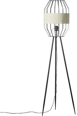Stojaca lampa Brilliant Slope E27 40W čierno/prírodná