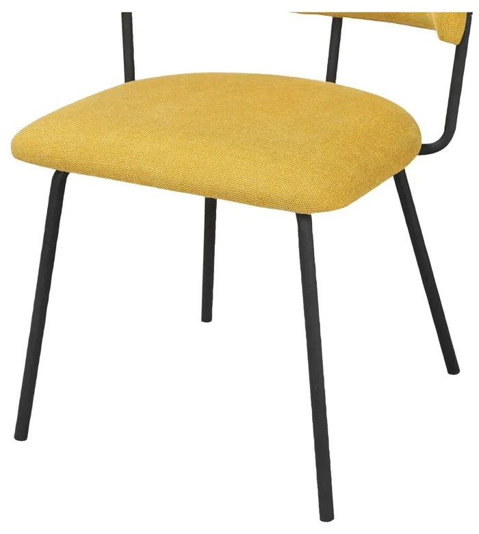 Žlté jedálenské stoličky v súprave 2 ks Claudia – Støraa