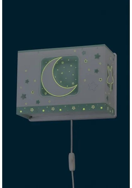 Dalber D-63238H - Detské nástenné svietidlo MOONLIGHT 1xE27/60W/230V