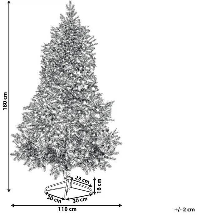 Umelý vianočný stromček 180 cm TOMMO (biela). Vlastná spoľahlivá doprava až k Vám domov. 1023175