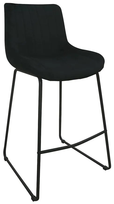 Barová stolička  2-184a Black Velvet
