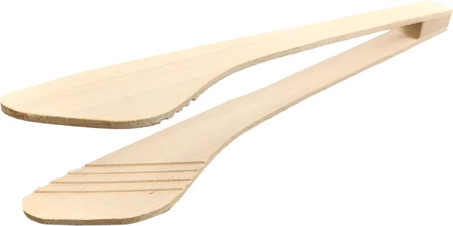 AMADEA Drevené kliešte široké, masívne drevo, 30 cm