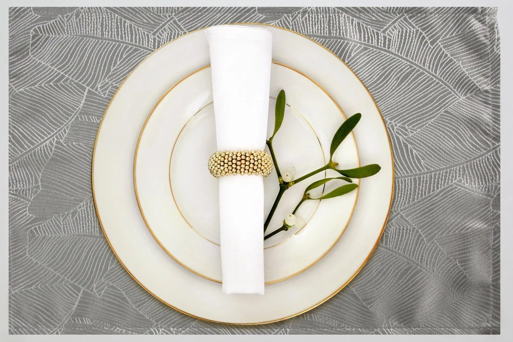 SADA 4 KS PRESTIERANIE NA STÔL ISLA 30X40 CM STRIEBORNÁ