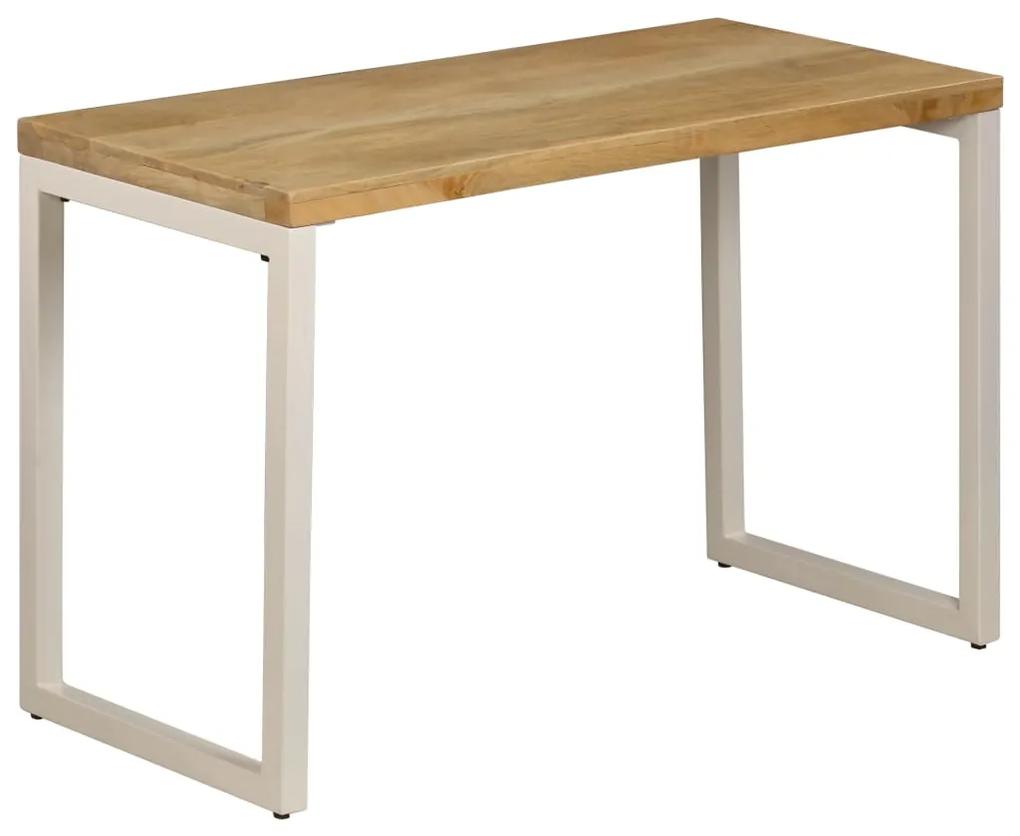 Jedálenský stôl 115x55x76 cm, mangový masív a oceľ