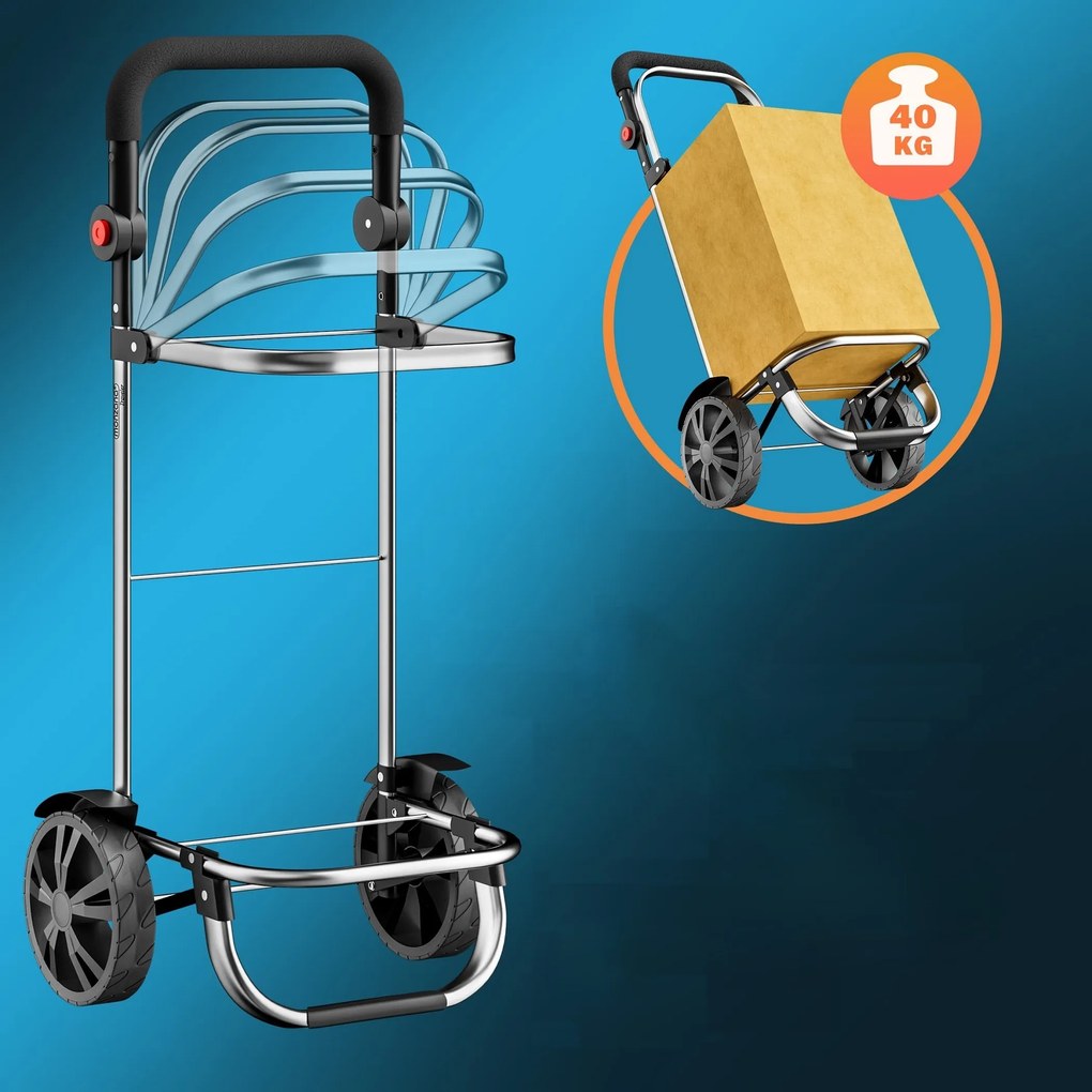 Monzana Nákupná taška na kolieskach EASY, 50l, modrá
