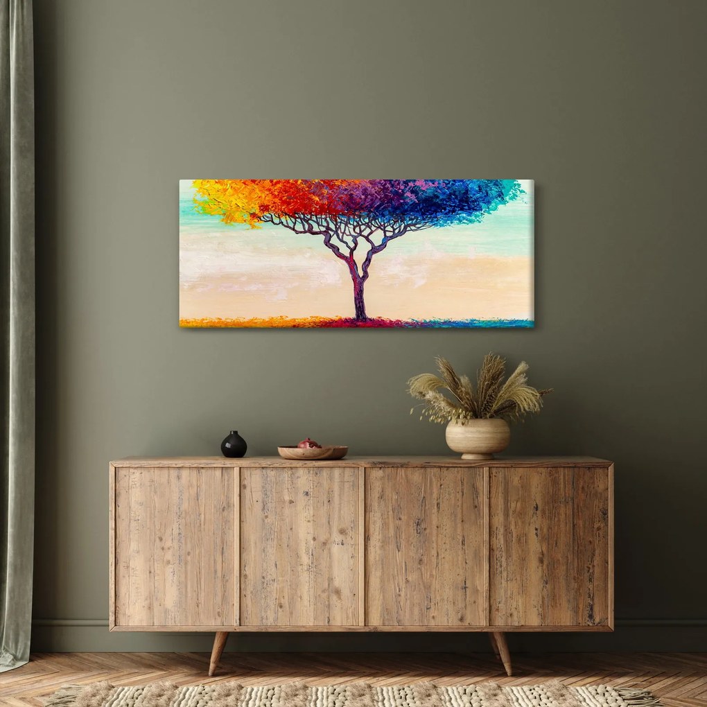 Obraz maľovaného stromu (120x50 cm)