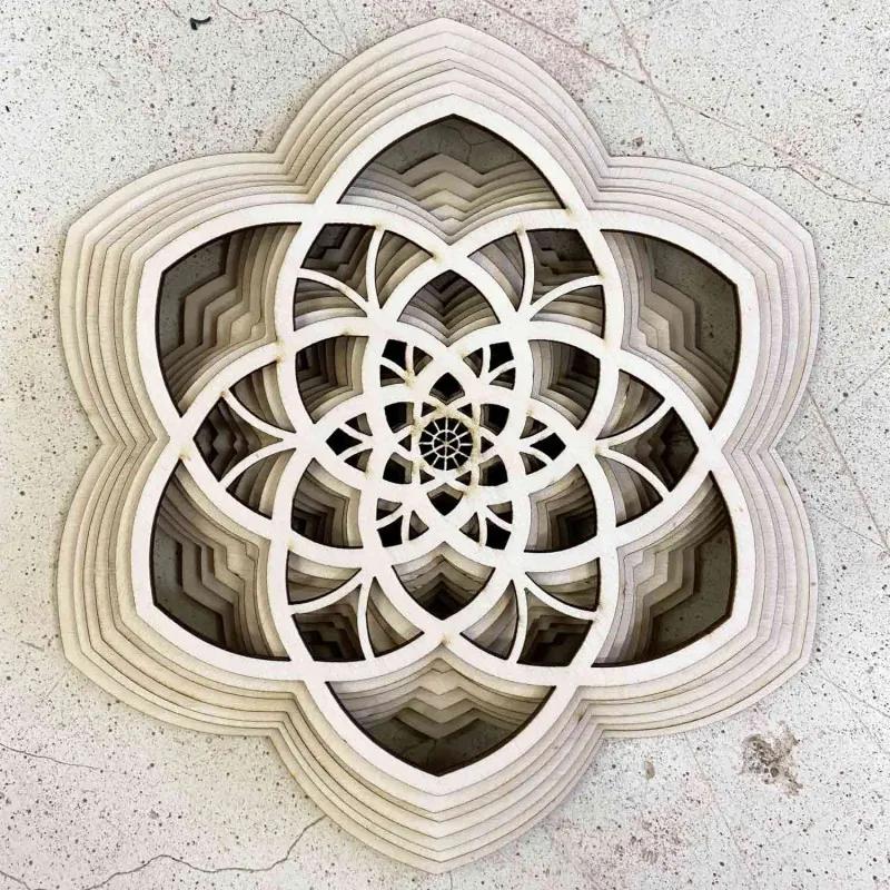 3D obraz Sentop Mandala pokoja prírodná až 90 x 100 cm